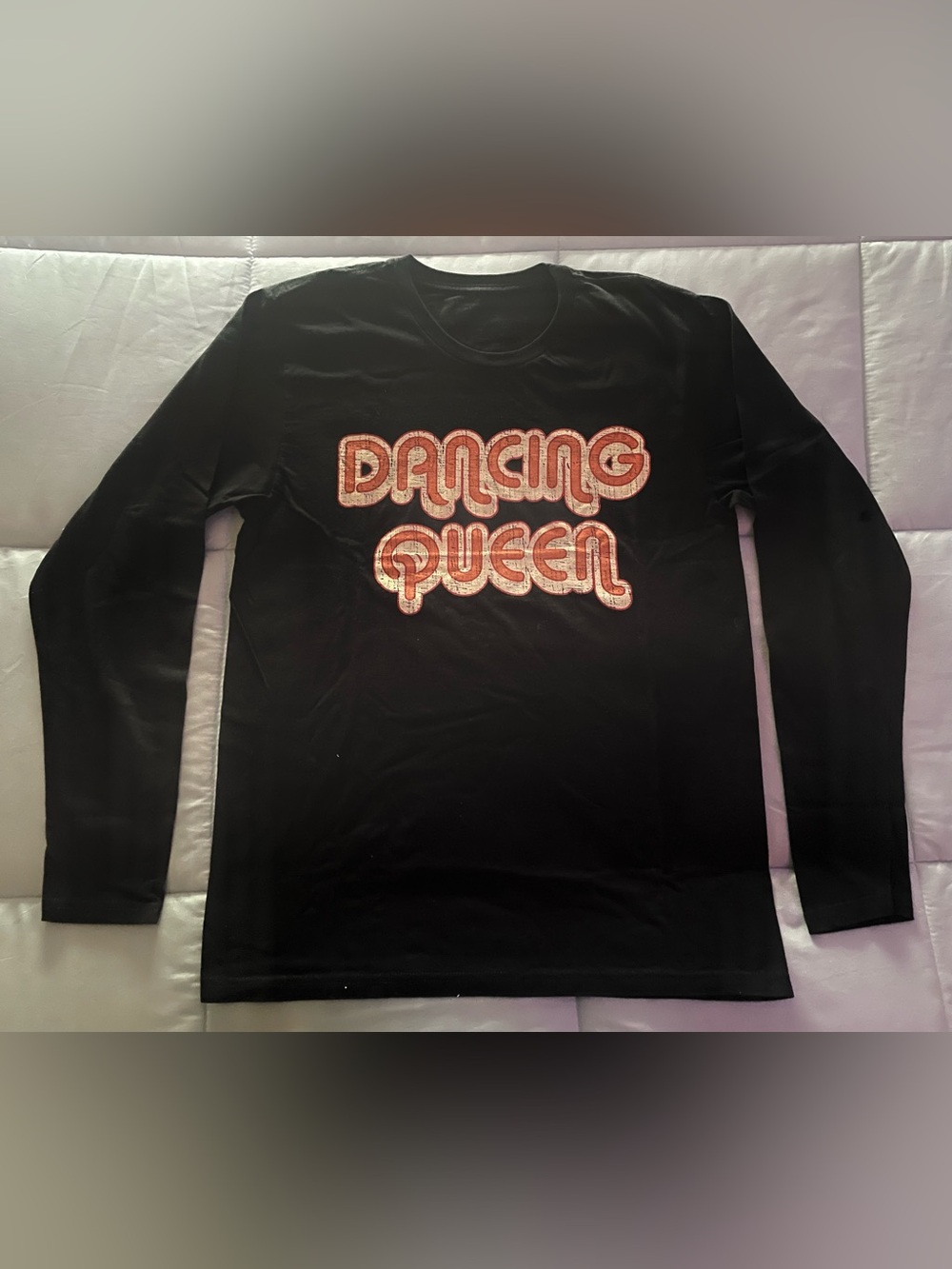 “Dancing Queen” Retro Women’s Long-Sleeve T-Shirt - Medium - Black (NWOT)